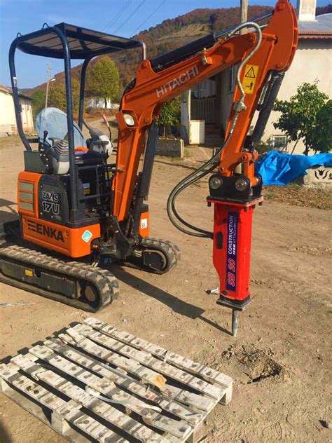 attachments for mini excavators|mini excavator with breaker attachment pictures.